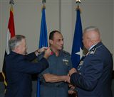 Egyptian Air Force general pins on at AFSAC