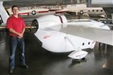 Will McCuddy with the Long E-Z aircraft