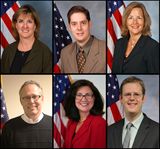AFRL’s Directed Energy and Space Vehicles STEM Team: (from left) Casey DeRaad, David Hostutler, Ronda Cole, Mitchell Thierry, Dr. Stacie Williams, and Dr. David Voss