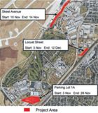 Road projects will affect Areas A, B during November, December