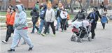 Approximately 200 participants gathered near Dodge Gym for the eighth annual Wright-Patterson Air Force Base Turkey Trot on Nov. 27. Runners, walkers, strollers and participanys of all fitness levels can participate in base fun runs