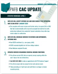 CAC card update graphic