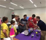 Students see how wind tunnels work